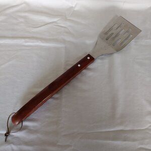 Large Stainless Steel Wood Handled Grill Spatula.